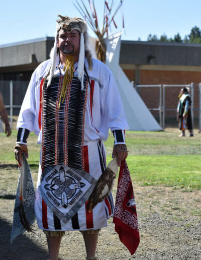 Jeremy Garretson at a Reentry Powwow