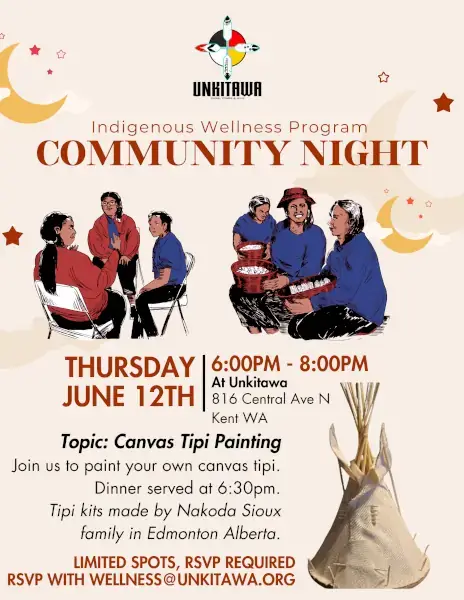 Community Night - Canvas Tipi Painting