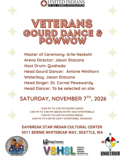 Veterans Gourd Dance and Powwow -11-7-26